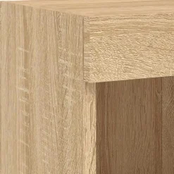 vidaXL 6-delige Tv-wandmeubelset met LED bewerkt hout sonoma eiken