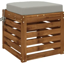 vidaXL 1-delig Zitkussen SOEST 100% Polyester Grijs 40 x 40 x 7 cm