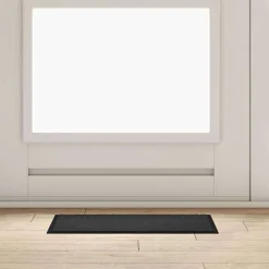 vidaXL Deurmat Antraciet 60 x 40 x 1.2 cm Teddy Stof