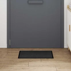 vidaXL Deurmat Antraciet 60 x 40 x 1.2 cm Teddy Stof
