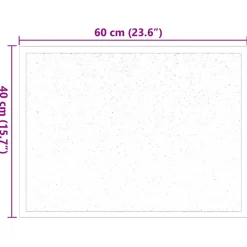 vidaXL Deurmat Beige 60 x 40 x 1.2 cm Teddy Stof