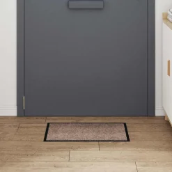 vidaXL Deurmat Beige 60 x 40 x 1.2 cm Teddy Stof