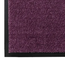vidaXL Deurmat Bordeauxrood 60 x 40 x 1.2 cm Teddy Stof