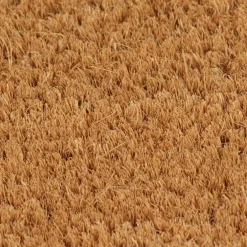 vidaXL Deurmat halfrond 40x60 cm getufte kokosvezel naturel