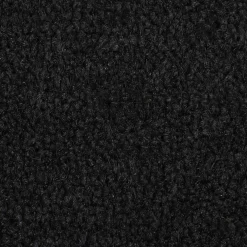 vidaXL Deurmat halfrond 40x60 cm getufte kokosvezel zwarty