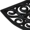 vidaXL Deurmat halfrond 45x75 cm rubber