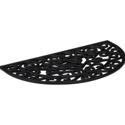vidaXL Deurmat halfrond 45x75 cm rubber