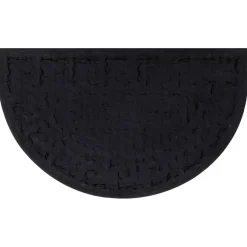 vidaXL Deurmat halfrond 45x75 cm rubber en kokosvezel