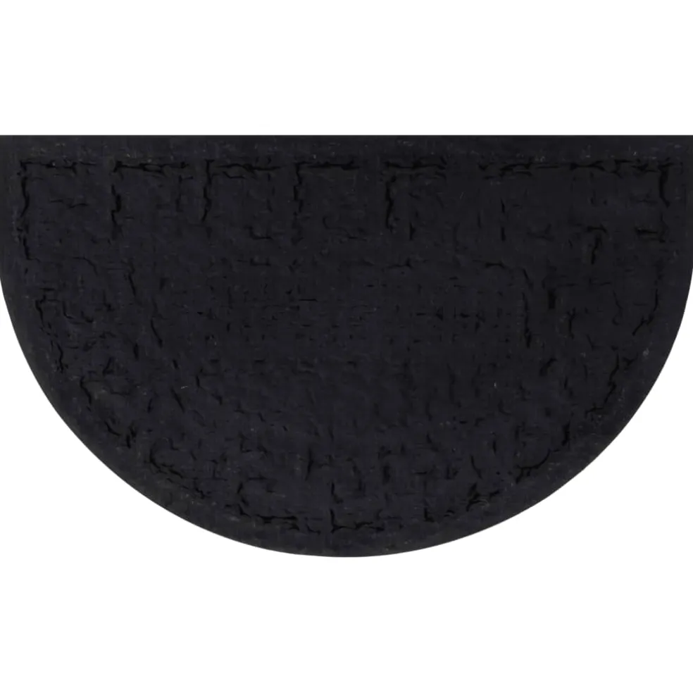 vidaXL Deurmat halfrond 45x75 cm rubber en kokosvezel