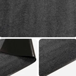 vidaXL Deurmat Lichtgrijs 60 x 40 cm 100% Polyamide