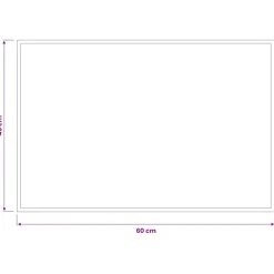 vidaXL Deurmat Lichtgrijs 60 x 40 cm 100% Polyamide
