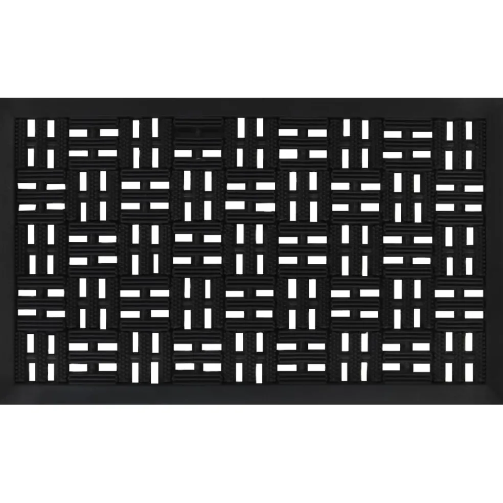 vidaXL Deurmat rechthoekig 45x75 cm rubber