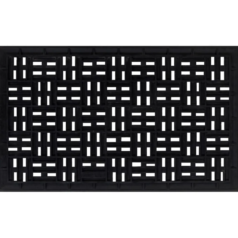 vidaXL Deurmat rechthoekig 45x75 cm rubber