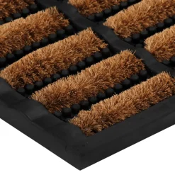 vidaXL Deurmat rechthoekig 45x75 cm rubber en kokosvezel