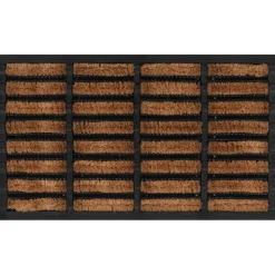 vidaXL Deurmat rechthoekig 45x75 cm rubber en kokosvezel
