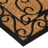 vidaXL Deurmat rechthoekig 45x75 cm rubber en kokosvezel