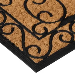 vidaXL Deurmat rechthoekig 45x75 cm rubber en kokosvezel