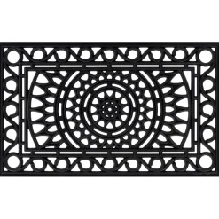 vidaXL Deurmat rechthoekig 45x75 cm rubber