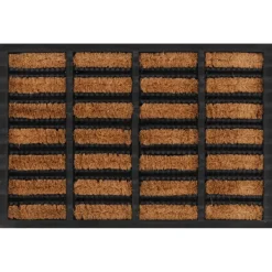vidaXL Deurmat rechthoekig 40x60 cm rubber en kokosvezel