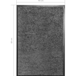 vidaXL Deurmat wasbaar 40x60 cm antraciet