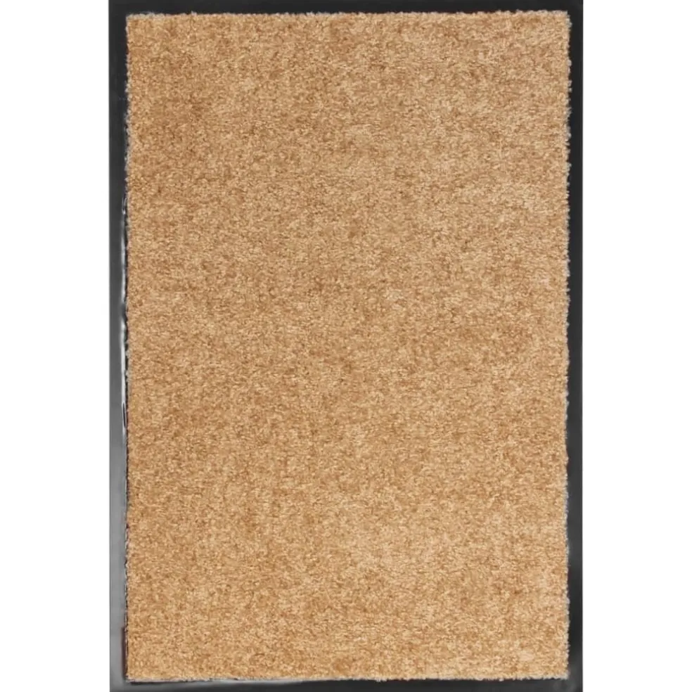 vidaXL Deurmat wasbaar 40x60 cm crème