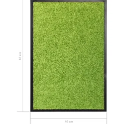 vidaXL Deurmat wasbaar 40x60 cm groen