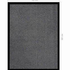 vidaXL Deurmat 40x60 cm antracietkleurig