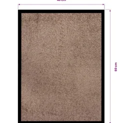 vidaXL Deurmat 40x60 cm bruin