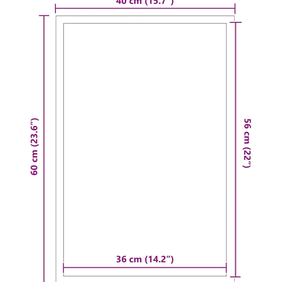 vidaXL Deurmat 40x60 cm bruin