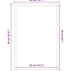 vidaXL Deurmat 40x60 cm bruin