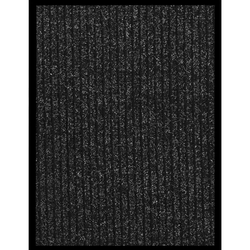 vidaXL Deurmat 40x60 cm gestreept antracietkleurig