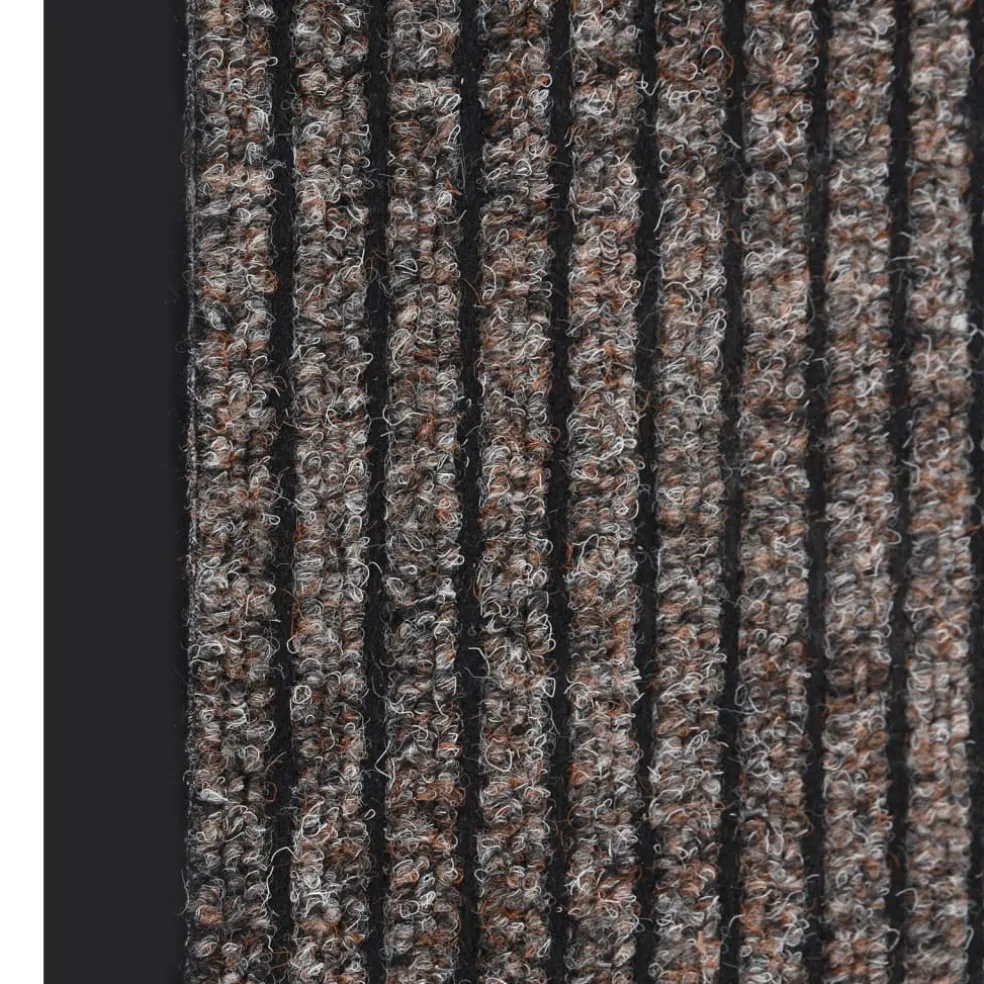 vidaXL Deurmat 40x60 cm gestreept beige
