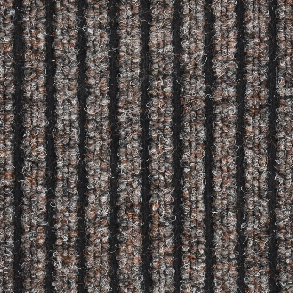 vidaXL Deurmat 40x60 cm gestreept beige