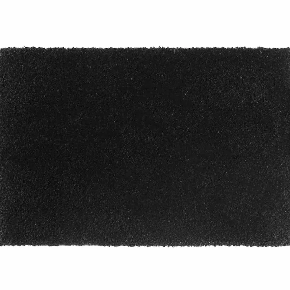 vidaXL Deurmat 40x60 cm getufte kokosvezel zwart