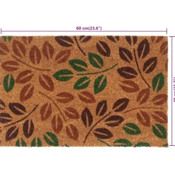 vidaXL Deurmat 40x60 cm getufte kokosvezel naturel
