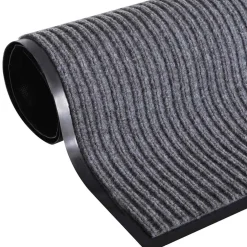 vidaXL Deurmat 90x60 cm PVC grijs