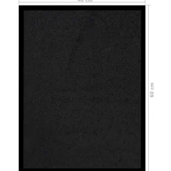 vidaXL Deurmat 40x60 cm zwart