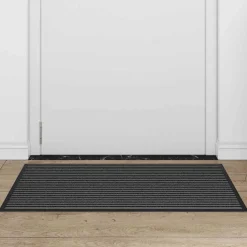 vidaXL Deurmat Zwart 60 x 90 cm Polypropyleen