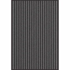 vidaXL Deurmat Zwart 60 x 90 cm Polypropyleen