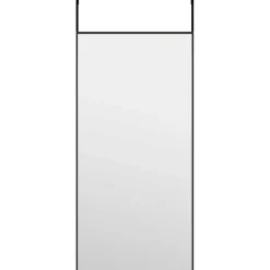vidaXL Deurspiegel 30x60 cm glas en aluminium zwart