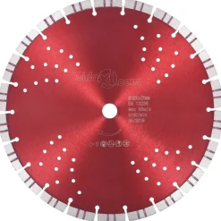 vidaXL Diamantzaagblad met turbo en gaten 300 mm staal