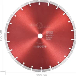 vidaXL Diamantzaagblad 300 mm staal