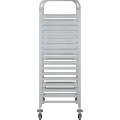 vidaXL Dienbladenwagen met 32 GN-bakken 75x55x162,5 cm roestvrij staal