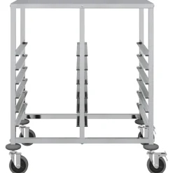 vidaXL Dienbladenwagen met 12 GN-bakken 75x55x87 cm roestvrij staal