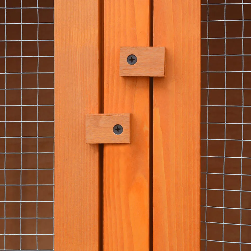vidaXL Dierenhok 6 kamers hout