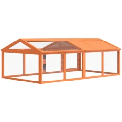 vidaXL Dierenren 200x112,5x74 cm massief grenenhout bruin