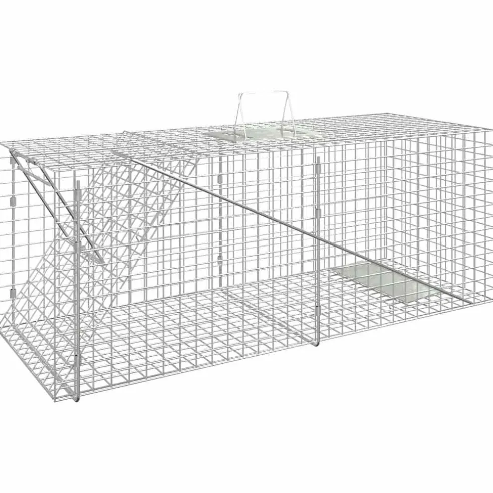 vidaXL Dierenval 64,5x25x26,5 cm gegalvaniseerd ijzer