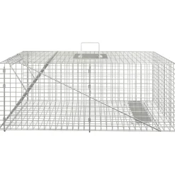 vidaXL Dierenval 64,5x25x26,5 cm gegalvaniseerd ijzer