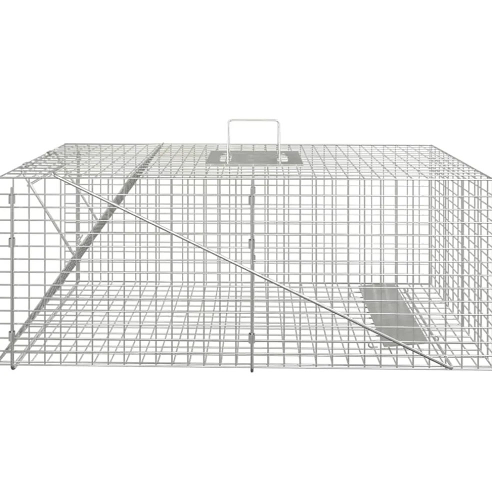 vidaXL Dierenval 64,5x25x26,5 cm gegalvaniseerd ijzer