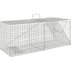 vidaXL Dierenval 64,5x25x26,5 cm gegalvaniseerd ijzer